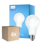 Flerpack 6x Philips Corepro LED Lampa E27 Päron Matt 17.5W 2452lm - 840 Kallvit | Ersättare 150W