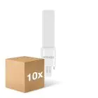 Flerpack 10x Noxion Lucent PL-S LED 2.8W - 840 Kallvit | 2-Stift - Ersättare 5W