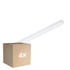 Flerpack 4x Philips LED Allmänbruksarmatur CoreLine Vit 25W/37W 3500lm/5200lm - 830-840 CCT| 150cm - Ersättare 2x58W
