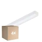 Flerpack 4x Philips LED Allmänbruksarmatur CoreLine Vit 10.8W/17W 1500lm/2400lm - 830-840 CCT | 60cm - Ersättare 2x18W