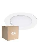 Flerpack 4x Noxion LED Downlight Slim V2.0 12W 1200lm 120D - 830 Varm Vit | 170mm - Utskärning   150mm - IP44 