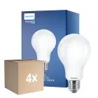 Flerpack 4x Philips Classic LED Lampa E27 Päron Matt 13W 2000lm - 840 Kallvit | Ersättare 120W