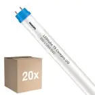 Flerpack 20x Philips LED Rör T8 CorePro (EM/Mains) High Output 8W 900lm - 840 Kallvit | 60cm - Ersättare 18W
