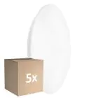 Flerpack 5x Ledvance LED Plafond Surface CIRCULAR 500 PS Stål Vit 42W 3500lm - 840 Kallvit | IP44