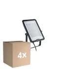 Flerpack 4x Philips LED Strålkastare Ledinaire BVP169 150W 18000lm 110D - 830-865 CCT | IP65 - Symmetrisk 