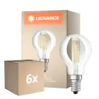 Flerpack 6x Osram Classic LED E14 Boll Filament Klar 5.9W 806lm - 827 Extra Varm Vit | Dimbar - Ersättare 60W
