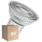Flerpack 6x Osram LED Superstar Reflektor Spot GU10 PAR16 6W 575lm 120D - 927 Extra Varm Vit | Bästa Färgåtergivning - Dimbar - Ersättare 46W