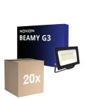 Flerpack 20x Noxion LED Strålkastare Beamy G3.1 Svart 50W 5500lm 110D - 830 Varm Vit | IP65 - Symmetrisk 