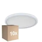 Flerpack 10x D'Lite Taklampa Luma Vit 18W 1700lm - 827 Extra Varm Vit | IP44 - 29cm