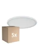 Flerpack 5x D'Lite Taklampa Luma Vit 22W 2000lm - 827 Extra Varm Vit | IP44 - 42cm