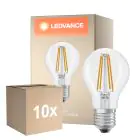 Flerpack 10x Ledvance Classic LED E27 Päron Filament Klar 5.9W 806lm - 827 Extra Varm Vit | Dimbar - Ersättare 60W