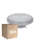Flerpack 50x Noxion LED Spot G53 AR111 7.4W 450lm 24D - 930 Varm Vit | Bästa Färgåtergivning - Dimbar - Ersättare 50W