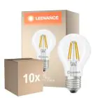 Flerpack 10x Ledvance Classic LED E27 Päron Filament Klar 3.4W 470lm - 827 Extra Varm Vit | Dimbar - Ersättare 40W