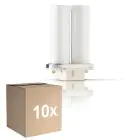Flerpack 10x Philips MASTER PL-S 9W - Actinic BL | 2-Stift
