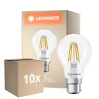 Flerpack 10x Ledvance Classic LED B22 Päron Filament Klar 3.4W 470lm - 827 Extra Varm Vit | Ersättare 40W