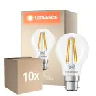 Flerpack 10x Ledvance Classic LED B22 Päron Filament Klar 5.9W 806lm - 827 Extra Varm Vit | Ersättare 60W
