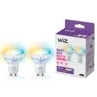 Dubbelpack 2x WiZ Smart LED Spot GU10 PAR16 5W 400lm 36D | Bästa Färgåtergivning - Dimbar - Ersättare 50W