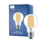 Philips MASTER LED Lampa Ultra Efficient E27 Päron Klar 5.2W 1095lm - 830 Varm Vit | Ersättare 75W