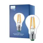 Philips Master Ultra Efficient LED E27 Päron Filament Klar 4W 840lm - 827 Extra Varm Vit | Dimbar - Ersättare 60W
