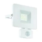 Eglo Vägglampa Faedo 3 Aluminium Vit 21W 2300lm - 850 Kallvit | IP44 - Rörelsesensor