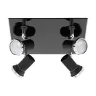 Eglo Taklampa Tamara 1 Stål Svart Krom 4x2.8W 4x250lm - 830 Varm Vit | IP44 - Inkl. 4x GU10