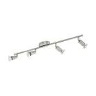 Eglo Taklampa Buzz-LED Stål Satin Nickel 4x2.8W 4x250lm - 830 Varm Vit | IP20 - Inkl. 4x GU10