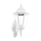 Eglo Vägglampa Navedo Aluminium Vit | IP44 - Passande för 1x E27 - Rörelsesensor