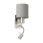 Eglo Vägglampa Pasteri Stål Satin Nickel 40 | IP20 - Inkl. Spot och Exkl. 1x E27