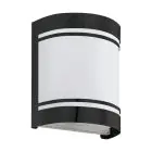 Eglo Vägglampa Cerno Stål Svart | IP44 - Passande för 1x E27