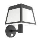 Eglo Vägglampa Altilia Solar Svart 7W 800lm - 830 Varm Vit | IP65 - Rörelsesensor