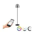 Eglo Golvlampa Alfero-Z Stål Svart 15.5W 2000lm - 827-865 Justerbar Vit + RGB | IP20 - Zigbee Dimbar