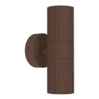 Eglo Vägglampa Tomelloso Utomhus Aluminium Rostig Up & Down | Passande för 2x GU10