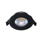 Noxion LED Lutningsbar Slim Spot Svart Runda 5W 550lm 60D - 940 Kallvit | 85mm - IP54 - Dimbar - Bästa Färgåtergivning