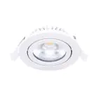 Noxion LED Lutningsbar Slim Spot Vit Runda 6W 520lm 60D - 927 Extra Varm Vit | 85mm - IP54 - Dimbar - Bästa Färgåtergivning